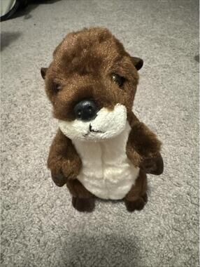 Aurora Otter Plush Baby Brown Stuffed Animal 7”
